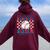 In My Baseball Sister Era Retro Vintage Baseball Sister Women Oversized Hoodie Back Print Maroon