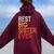 Best Big Sister Ever Sibling Vintage Distressed Big Sister Women Oversized Hoodie Back Print Maroon