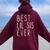 Best Lil Sis Ever Family Cool Little Sister Women Oversized Hoodie Back Print Maroon