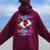 Big Sister Of The Birthday Girl Rolling Skate Family Party Women Oversized Hoodie Back Print Maroon