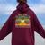 The Birds Work For The Bourgeoisie Vintage Men Women Oversized Hoodie Back Print Maroon