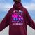Birthday Girl 11 Year Old Butterfly Number 11 Women Oversized Hoodie Back Print Maroon