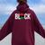 Black Pride Afro Pride Pan African Flag Melanin Black Woman Women Oversized Hoodie Back Print Maroon