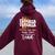 Black Teacher Melanin Crayons Black History Month Teacher Women Oversized Hoodie Back Print Maroon