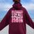 Blessed To Be Called Mom Mother's Day Groovy Women Oversized Hoodie Back Print Maroon