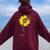 Blessed To Be Called Nana Happy Sunflower Family Women Oversized Hoodie Back Print Maroon