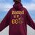 Blessed To Be Gg Gigi Bee Flowers Great Grandmother Women Oversized Hoodie Back Print Maroon