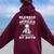 Blessed By God Spoiled By My Grandma Protected By Both Women Oversized Hoodie Back Print Maroon