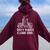 Blue Collar Mechanic Dirty Hands Quote Women Oversized Hoodie Back Print Maroon