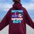 Brother Of The Birthday Boy Llama Family Party Decorations Women Oversized Hoodie Back Print Maroon