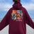 Bruh We Out Para Off Duty Paraprofessional Teacher Summer Women Oversized Hoodie Back Print Maroon