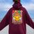 Bruh We Out Spanish Teacher Happy Last Day Of School Women Oversized Hoodie Back Print Maroon