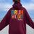 Bruh We Out Teachers Out Of School Women Oversized Hoodie Back Print Maroon