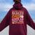 Too Busy Being A Badass Mom To Give Af About Your Opinion Women Oversized Hoodie Back Print Maroon