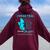 Butterfly For My Daughter Support Cervical Cancer Awareness Women Oversized Hoodie Back Print Maroon