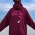 Call Me Glam Ma Grandma T Women Oversized Hoodie Back Print Maroon