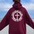 Chaplain By Calling Servent By Heart Christian Chaplain Women Oversized Hoodie Back Print Maroon