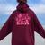 In My Cheer Leader Era Cheerleading Girls Boys Ns Women Oversized Hoodie Back Print Maroon