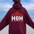 Circus Mom Of The Birthday Boy & Girl Carnival Family Outfit Women Oversized Hoodie Back Print Maroon