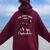 Clydesdale Owner Clydesdale Horse Toy Clydesdale Lover Women Oversized Hoodie Back Print Maroon