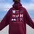 Coquette Mother Baby Nurse Postpartum Rn Graduation Women Oversized Hoodie Back Print Maroon