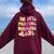 Cute Flower Faces Happy Mother Day In My Praying Mamaw Era Women Oversized Hoodie Back Print Maroon