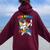 Dabbing 5Th Grade Unicorn Graduation Class Of 2021 Nailed It Women Oversized Hoodie Back Print Maroon