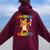 Dabbing Cat 5Th Grade Graduation Class 2020 Boys Girls Women Oversized Hoodie Back Print Maroon