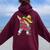 Dabbing Mexican Poncho Cinco De Mayo Dab Sombrero Women Oversized Hoodie Back Print Maroon