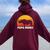 Dad Father Dads Grandpa Papa Rhino Women Oversized Hoodie Back Print Maroon