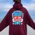 Dad And Mom Of The Birthday Boy Dog Paw Family Matching Women Oversized Hoodie Back Print Maroon