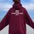 Dad Stop Embarrassing Me Sarcastic Awkward & Cringing Women Oversized Hoodie Back Print Maroon