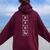 Daddy Sarcastic Family Science Dad Women Oversized Hoodie Back Print Maroon