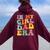 Daddy Of A Girl In My Girl Dad Era Dad Women Oversized Hoodie Back Print Maroon