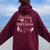 Daddy Of Little Fairy Girl Birthday Family Matching Party Women Oversized Hoodie Back Print Maroon