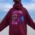 Dad's Girl I Used To Be His Angel Now He Is Mine Daughter Women Oversized Hoodie Back Print Maroon