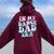 In My Dance Dad Era Groovy For Dance Dad Father's Day Women Oversized Hoodie Back Print Maroon