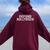 Defund Hollywood Anti Hollywood Women Oversized Hoodie Back Print Maroon