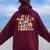 Dog Mom Rescue It's A Good Day To Adopt Rescue Foster Women Oversized Hoodie Back Print Maroon