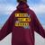 Don't Eat My Friends Animal Vegan Vegetarian Women Oversized Hoodie Back Print Maroon