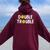 Double Pickleball Trouble Pickle Ball Matching Kid Women Oversized Hoodie Back Print Maroon