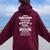 Never Dreamed I'd Marry A Perfect Canadian Wife Women Oversized Hoodie Back Print Maroon