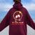 Drinking Wine And Watching My Total Solar Eclipse Glasses Women Oversized Hoodie Back Print Maroon