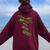 Dropping F Bombs Sarcastic Swearing And Cussing Parent Women Oversized Hoodie Back Print Maroon