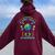 Earth Day Teacher The Future Of Earth Is In My Classroom Women Oversized Hoodie Back Print Maroon