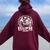 Eclipse 2024 Totally Texas Armadillo Eclipse Women Oversized Hoodie Back Print Maroon