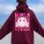 Eight Is A Vibe Groovy 8Th Birthday 8Yr Old 8 Year Old Girls Women Oversized Hoodie Back Print Maroon