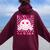 Eleven Is A Vibe Groovy 11Th Birthday 11 Year Old Girls Cute Women Oversized Hoodie Back Print Maroon