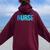 Emergency Nurse For Nursing Student Women Oversized Hoodie Back Print Maroon