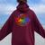 Exceptional Educator Squad Special Education Teacher Autism Women Oversized Hoodie Back Print Maroon